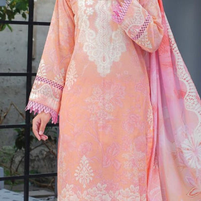 LALA by Madham Unstitched Lawn 3PC | Wholesale Suits